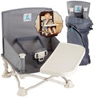 Portable Baby Booster Seat Travel Chair W  Safety Harness Machine Washable Tray