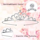 6pieces Tiara For Women Crystal Tiara Crowns Rhinestone Headpiece Bridal Wedding