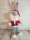 Vintage 30  Plush Bugs Bunny Santa Claus W  Beard Warner Bros Looney Tunes 1987