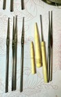 Vtg Lot Boye Clover Tatting Lace Crochet Hooks caps sticounter shuttle