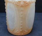Antique Art Deco Frosted Matte Peach Tan Glass Lamp Light Shade 2 1 4  Fitter