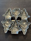 Vintage Aluminum Christmas Tree-shaped Baking Molds  Set Of Six