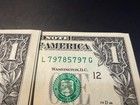 1 Pack Of  1  one Dollar  Bills -bep-100 Unc With Triple Bookends 