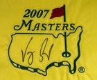 Vijay Singh Signed Masters Flag Augusta National Golf Pga