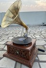 Hmv Working Gramophone Vintage Gramophone Player Phonograph Vinyl Recorder Brass