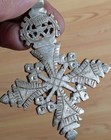 Vintage Ethiopian Orthodox Coptic Christian Handmade Silver Cross Pendant Africa