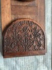 Antique Anglo Indian Hand Carved Tree Of Life Wooden Book Slide -book Stand