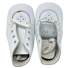 Vintage White Leather Baby Shoes Size 3 Classic Design