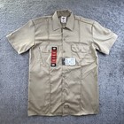 Dickies Men s 1574-mc Short Sleeve Original Fit Button Up Work Shirt S Military