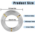 18 Gauge Aluminum Wire 165 Feet Silver Craft Wire For Jewelry Making floral Maki