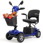 Used 4 Wheel Mobility Scooter Electric Powered Mobile Folding Wheelchair Device