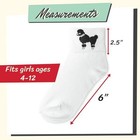 Hip Hop 50s Shop Girls Bobby Socks With Poodle Applique Child Halloween Costume