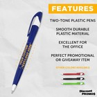Customized Two-tone Plastic With Click Pen  Bulk Of 10  50 Or 100 Personalized
