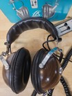 Le-bo Stereo Headphones  Ta-316 1970s Wood Grain In Original Factory Box Tested