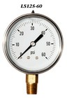  Pressure Gauge 0-60 Psi  Liquid Filled 2 5    Stainless Steel  1 4   Npt Lm