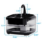 Automatic Cat Pet Drinking Fountain cat Water Fountain 3 2l Easy To Clean Black