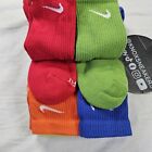 Nike Everyday Cushioned Crew Socks Size L 8-12 6 Pairs Sx6897-903 Multicolor