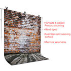 Photo Video Studio Brick Wall Wooden Floor Background Backdrop Wrinkle Resistant