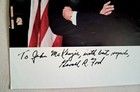 President Gerald R  Ford Signed 8x10 White House Colored Photo Coa