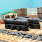 Wooden Railway 2 Large Tanker Train Custom Made  Thomas   Friends   Brio - Black