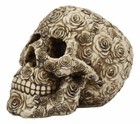 Day Of The Dead Tooled Ornate Floral Skull Figurine Dod Rose Sugar Skulls Statue
