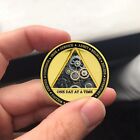 One Day At A Time Sobriety Coin Gears Clock 12 Steps Aa Recovery Chips Medallion
