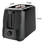 2-slice Toaster With 6 Shade Settings And Removable Crumb Tray  Black