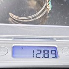 Vintage Zuni Native Heart Needlepoint Turquoise Silver Bracelet Cuff 6 375 