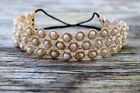 The Princess Bride Buttercup Hair Piece Pearl Headband Red Dress Costume Cosplay