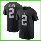 Las Vegas Raiders  2 Ashton Jeanty 2025 Nfl Player Name   Number T-shirt