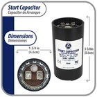 Appli Parts Con-400-110 Motor Start Capacitor 400-480 Mfd Uf  110-125 Vac  Unive