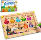 Montessori Toys Busy Board Travel Toys For Toddlers Kids Wooden Magnetic Colo   