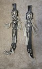 Two Vintage Corneta No  152k Machete swords  With Leather Sheaths  22 Inch Blade