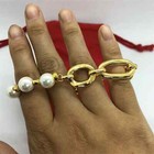 Uno De 50 Peal And Match Bracelet Gold With Links Joyful Bracelet