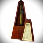 Vtg Seth Thomas Metronome De Maelzel Wood Case  758-a1 1930 s Usa 9  Works Vguc