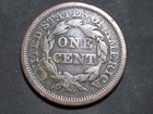 1845 Large Cent   Braided Hair   Free Shipping