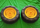    New    Peg Perego John Deere Power Pull   Loader Rear Wheel Set  2 Tires 