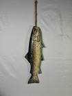 Vintage Hand Carved Wooden Trout Fish Wall Hanging Cabin Fishing Decor 13 5 