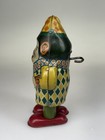 Read   Vtg 1930 s J Chein Walking Clown Troll Gnome Tin Wind Up Circus Toy Rare