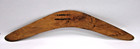 Vtg Australian Aboriginal Wood Boomerang Hand Carved Kangaroo Mangrove Timber