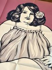 1930s Fat Lady Ripley s Sideshow Circus Screen Print Poster Original