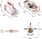 Collapsible Baby Bath Tub With Soft Cushion   Thermometer Portable Storage