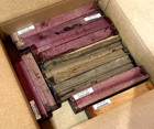 Large Box Lot Of Various Kiln Dried Exotic Turning Lumber Wood Lumber Blanks V7