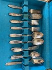 1847 Rogers Bros Antique Silver Plate Ambassador Flatware Set