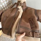 2023 Children s Velvet Insulation Jacket  Fleece Jacket  Artificial Fur Coat