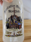 Vintage Manhattan Brewing New York Beer Stein Mug Tankard 1 0 L Ny Brewery Rare