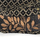 Fossil Handbag Purse Women   s Shoulder Strap Zipper Pull Diamond   Leaf Design Br