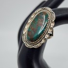 Stunning Vintage Navajo Royston Turquoise Sterling Silver Ring Size 6