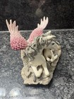  342 Westland Mother   Colt Pegasus Horse Figurine Pink Sparkle Wings 5 25  Euc