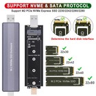 M 2 Nvme Case Ssd To Usb 3 1  type C 3 0 External Hard Drive Enclosure Converter